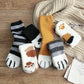Cat Paw Print Plush Socks