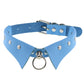 Harajuku Sky Blue Leather Choker Collection - 23 Apparel - Femboy Fatale