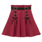 Gothic Heart Ribbon Skirts