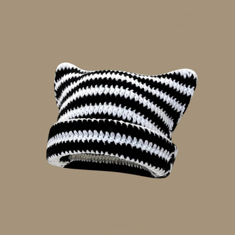 Striped Cat Ears Beanie Collection