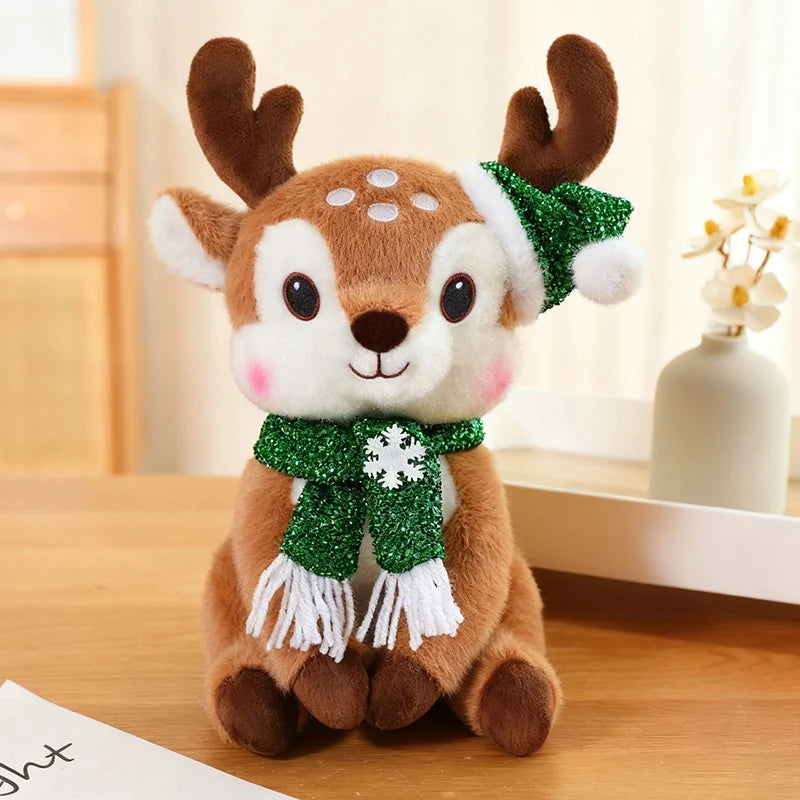 Kawaii Christmas Deer Plush