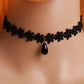 Gothic Black Lace Choker Collection - 11 Necklace - Femboy Fatale