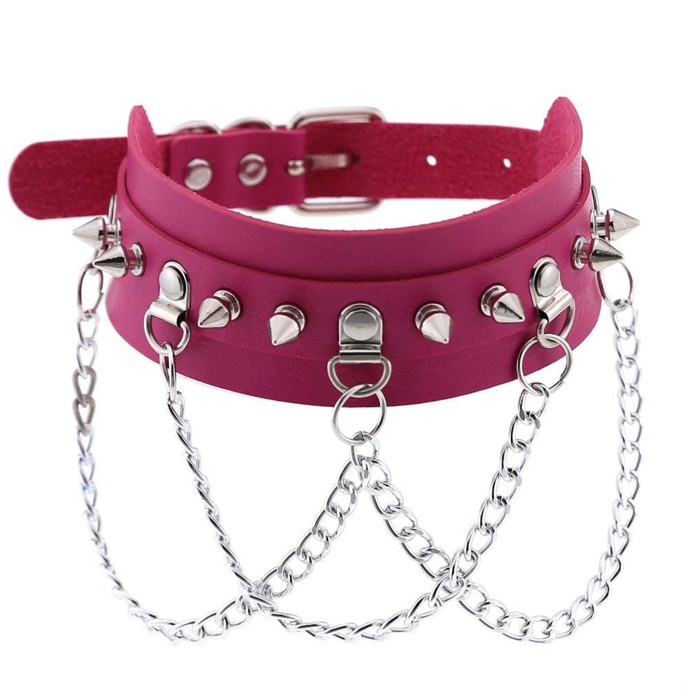 Rose Leather Choker Collection - 8 Choker - Femboy Fatale