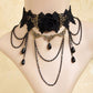 Gothic Black Lace Choker Collection - 13 Necklace - Femboy Fatale