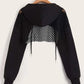 Ultra Cropped Mesh Hoodie
