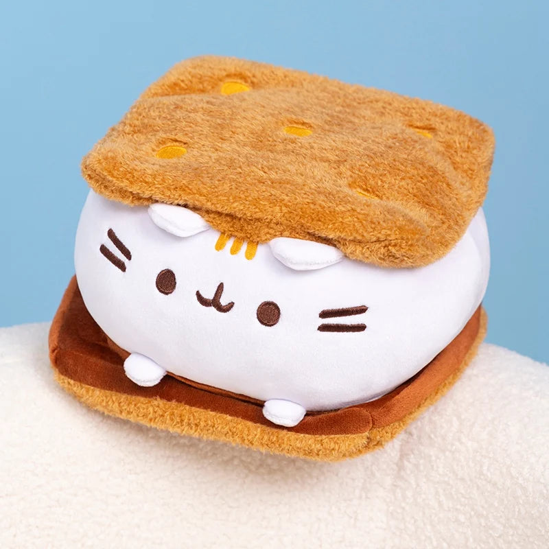 Kawaii Cat Marshmallow Smores Cookie Plush
