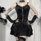 Goth Cross Layered Mini Skirt