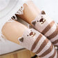 Kawaii Striped Animal Thigh High Socks - Groundhog Apparel - Femboy Fatale