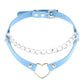 Harajuku Sky Blue Leather Choker Collection - 21 Apparel - Femboy Fatale