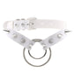 Harajuku White Leather Choker Collection - 10 Apparel - Femboy Fatale