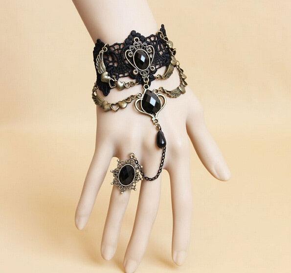 Gothic Black Lace Choker Collection - 9 Necklace - Femboy Fatale