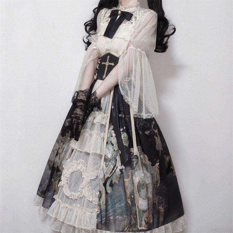 Victorian Gothic Lolita Dress - Dress - Femboy Fatale