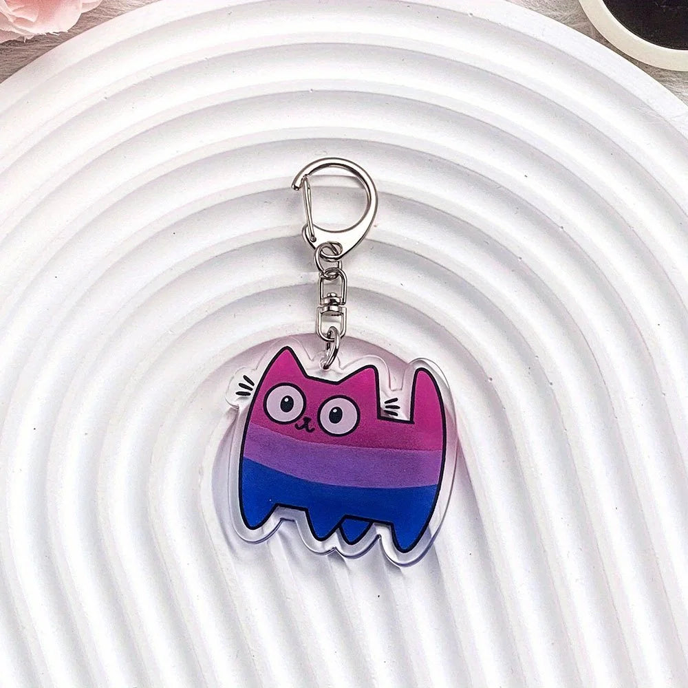 Pride Cat Keychain Collection