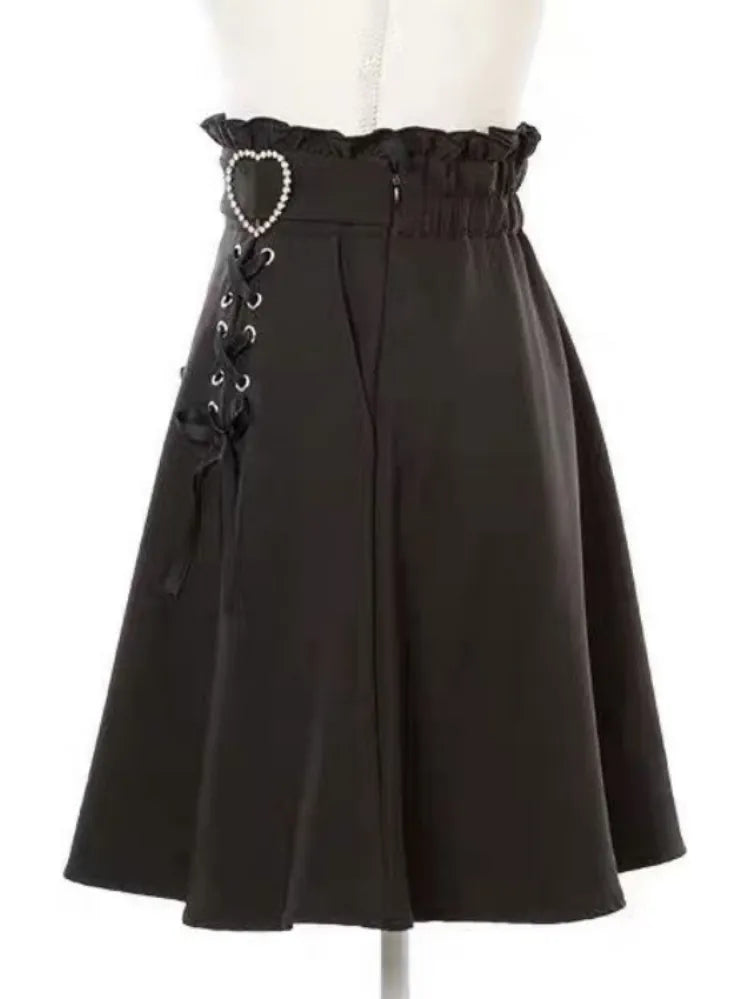 Gothic Heart Ribbon Skirts