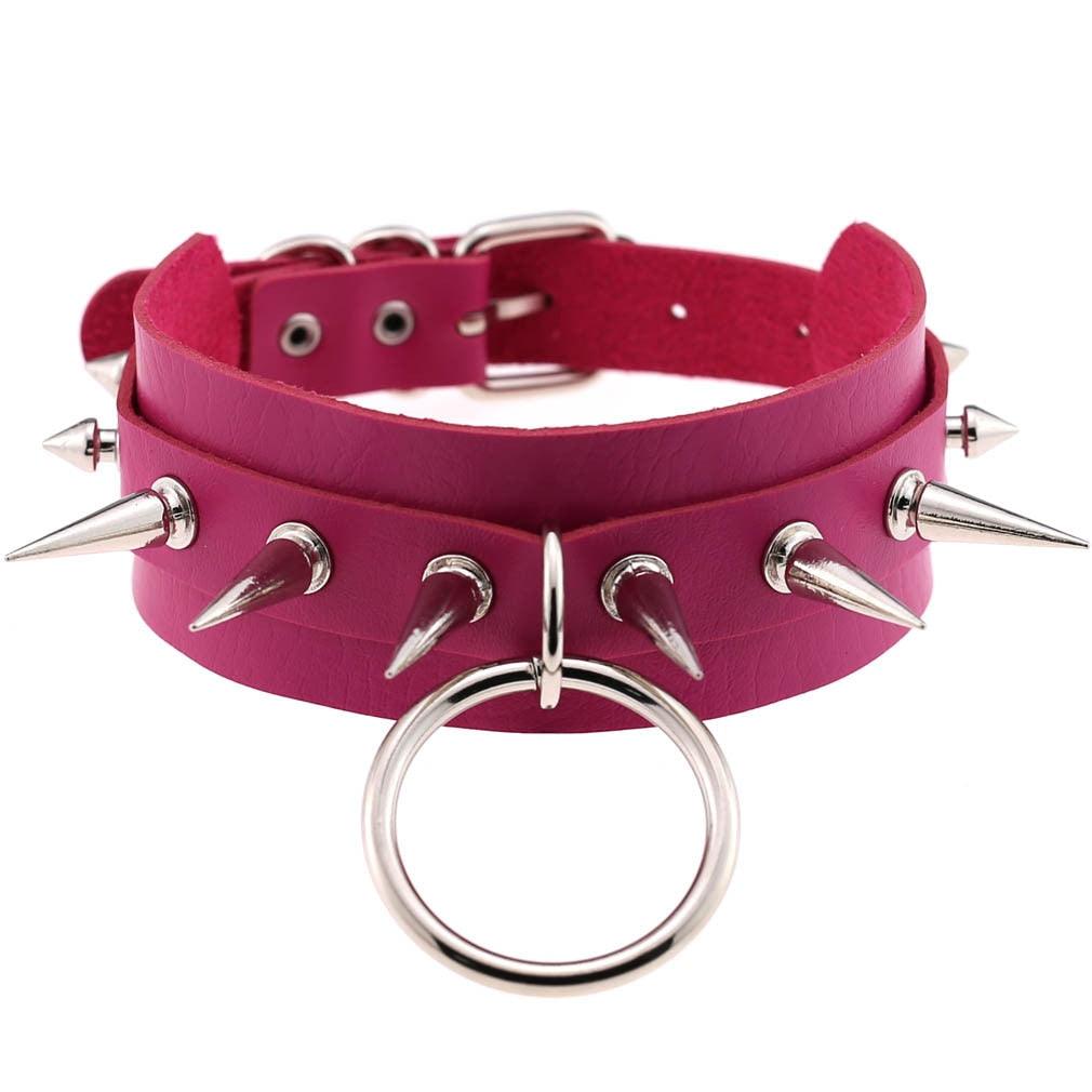 Rose Leather Choker Collection - 7 Choker - Femboy Fatale