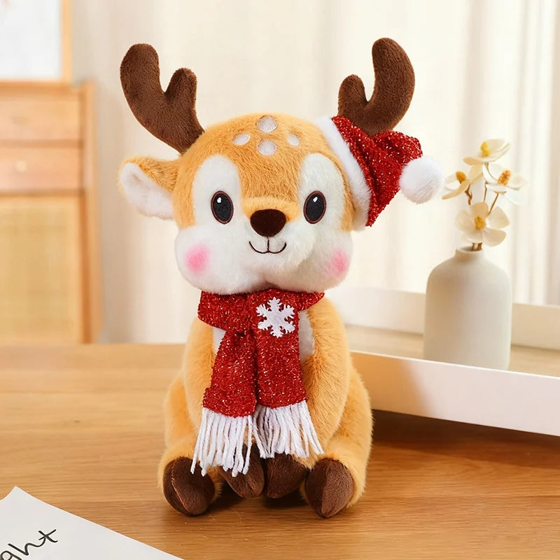 Kawaii Christmas Deer Plush