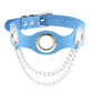 Harajuku Sky Blue Leather Choker Collection - 1 Apparel - Femboy Fatale
