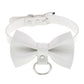 Harajuku White Leather Choker Collection - Apparel - Femboy Fatale