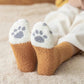 Cat Paw Print Plush Socks