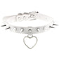 Harajuku White Leather Choker Collection - Apparel - Femboy Fatale