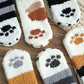 Cat Paw Print Plush Socks