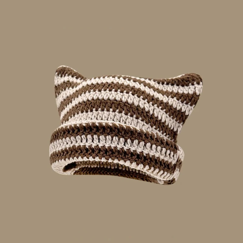 Striped Cat Ears Beanie Collection