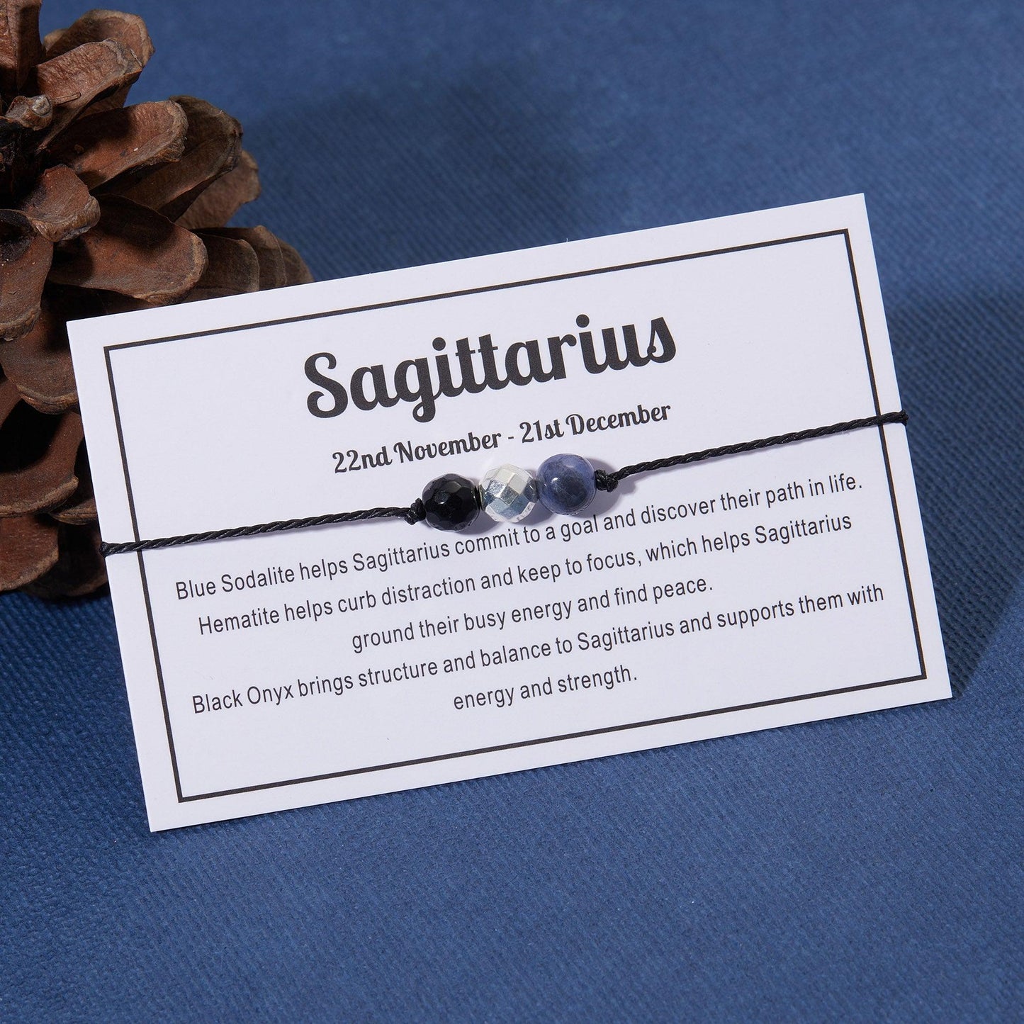 Zodiac Crystal Bead Bracelets - Sagittarius Bracelet - Femboy Fatale