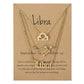Zodiac 3 Piece Pendant Collection - Libra - Gold Pendant - Femboy Fatale