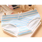 Cute Striped Ribbon Panties - Light Blue Underwear - Femboy Fatale