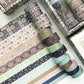 Washi Tape Collections - 12 Rolls / Carton - Vintage Pattern Washi Tape - Femboy Fatale