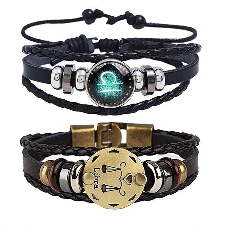 Zodiac 2 Piece Constellation Bracelet - Libra Bracelet - Femboy Fatale