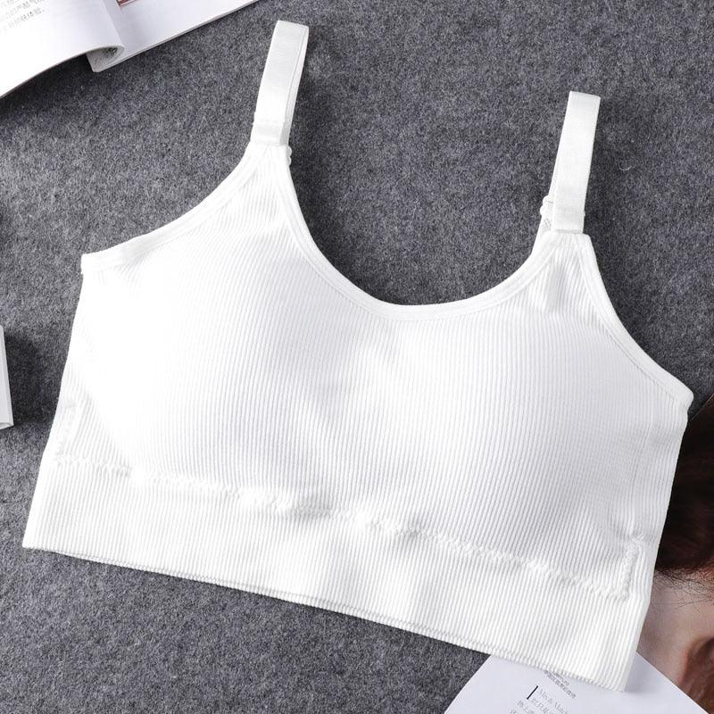 Running Bra Collection - White Underwear - Femboy Fatale