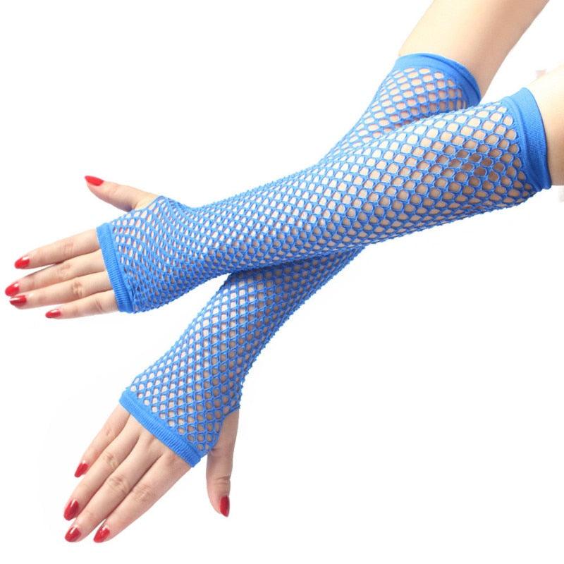 Femboy Fishnet Sleeves – Blue | Femboy Fatale