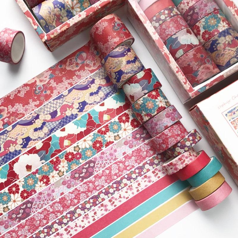 Washi Tape Collections - 12 Rolls / Carton - Zephyr Cherry Washi Tape - Femboy Fatale