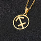 Zodiac Symbol Necklace - Sagittarius Gold Necklace - Femboy Fatale
