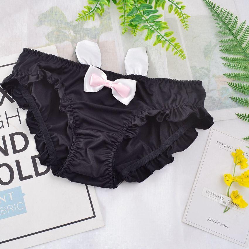 Kawaii Animal Print Panties - Black Rabbit / M Underwear - Femboy Fatale