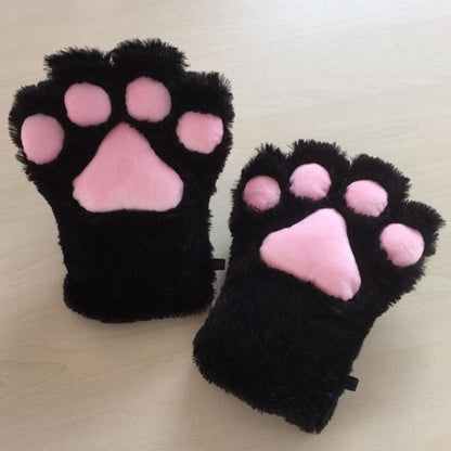 Cat Paw Mitten - Black Gloves - Femboy Fatale