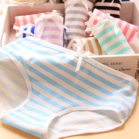 Cute Striped Ribbon Panties - Underwear - Femboy Fatale