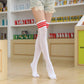 School Uniform Thigh High Striped Sock Collection - White w/ Three White Stripes Socks - Femboy Fatale