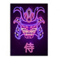 Various Neon Style Canvas Posters [Large Prints] - 40x60cm / Samurai Mask - Femboy Fatale