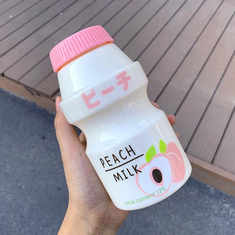 480ml Yakult Fruit Water Bottles - 400-500ml / Peach Water Bottle - Femboy Fatale