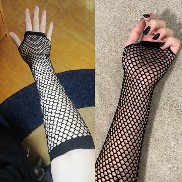 fishnet sleeves