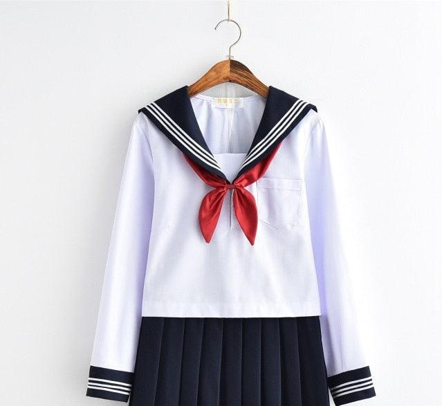 Japanese School Uniform - Long Sleeve Top / S Costume - Femboy Fatale