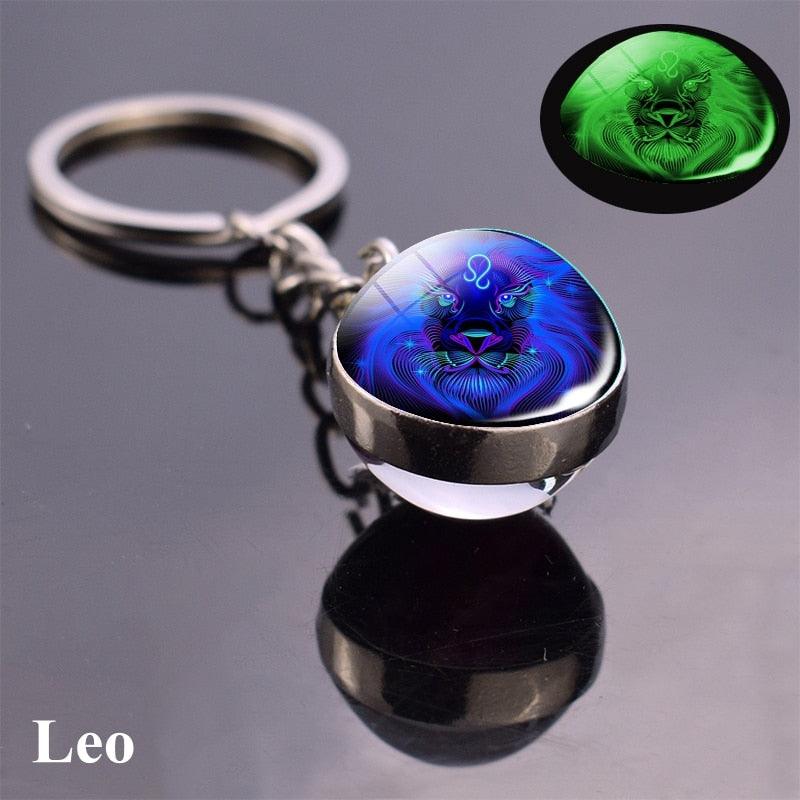 Zodiac Luminous Constellation Pendant Collection - Leo Blue Pendant - Femboy Fatale