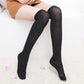 School Uniform Thigh High Striped Sock Collection - Plain Black Socks - Femboy Fatale