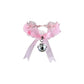 Ribbon Choker with Bell - Pink Necklace - Femboy Fatale