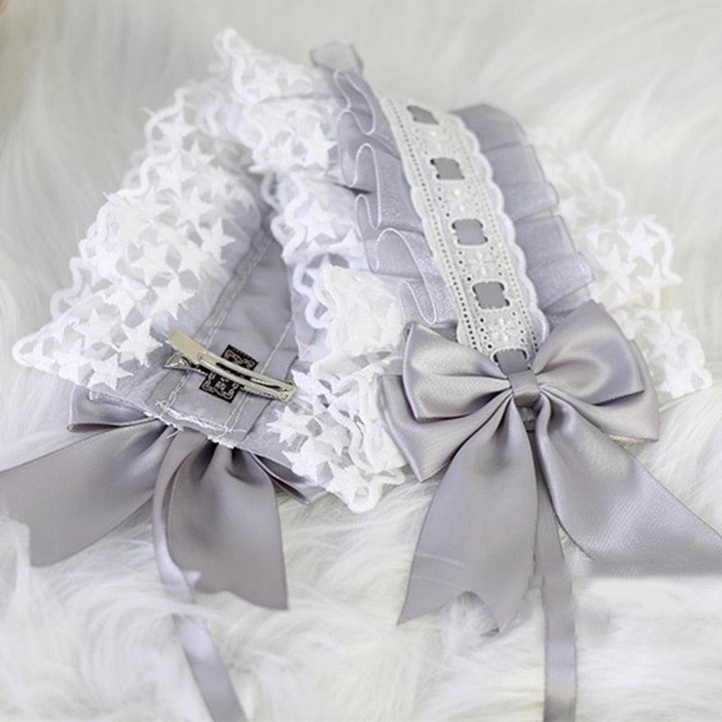 Lace Maiden Headband with Ribbons - Femboy Fatale