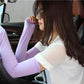 Modal Cotton Arm Warmers Collection - Purple Arm Warmers - Femboy Fatale
