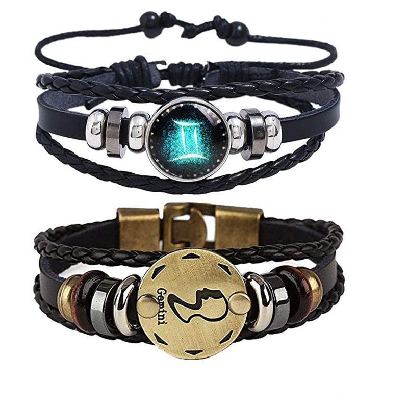 Zodiac 2 Piece Constellation Bracelet - Gemini Bracelet - Femboy Fatale