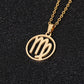 Zodiac Symbol Necklace - Virgo Gold Necklace - Femboy Fatale